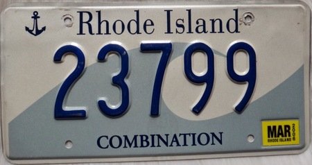 Rhode Island license plate design