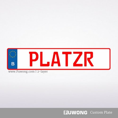 Belgian license plate Fuwong® Custom Europlates